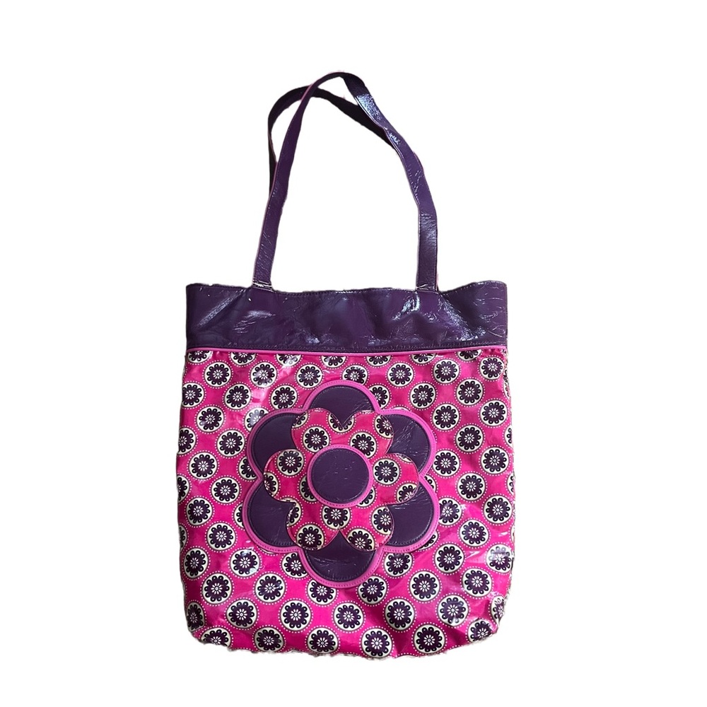 Vera Bradley Purple and Pink Floral Tote Bag